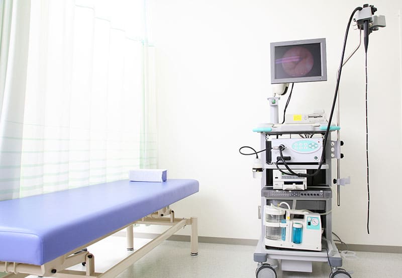 個室完備の大腸内視鏡検査